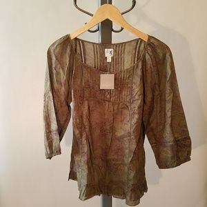 NWT Anthropologie Peasant Top